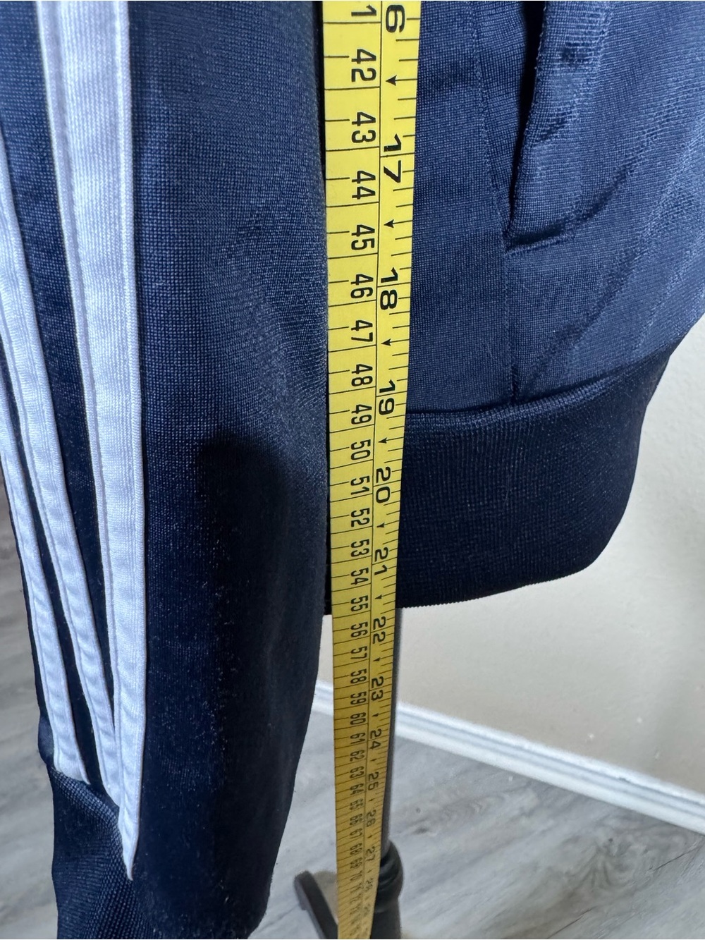 adidas dark blue Zip-Up track jacket with Subtle Logo - Picture 9 of 11